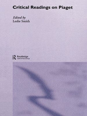 cover image of Critical Readings on Piaget